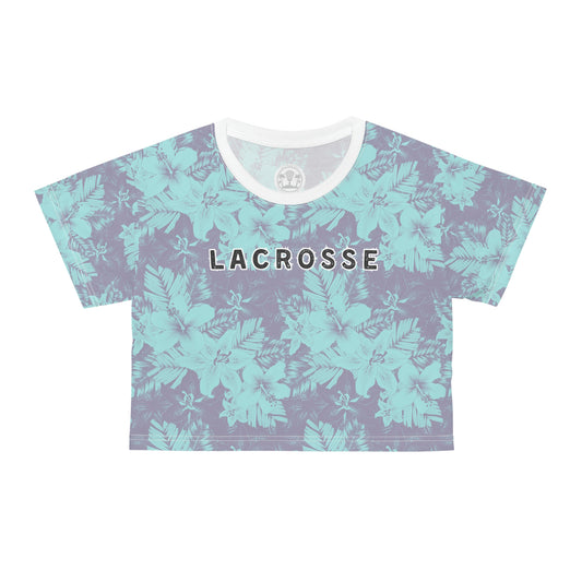 Lacrosse - Duotone Turquoise Crop Top